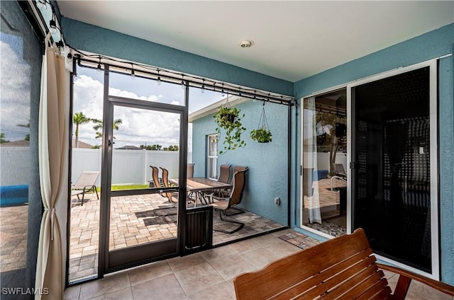 view of sunroom / solarium