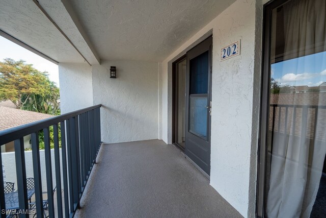 view of balcony