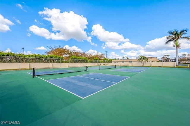 view of tennis court