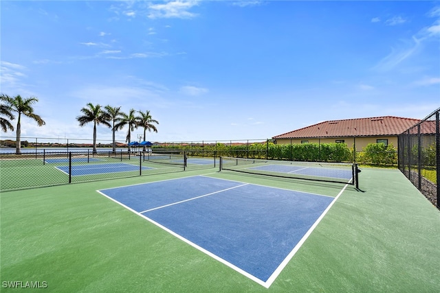 view of tennis court