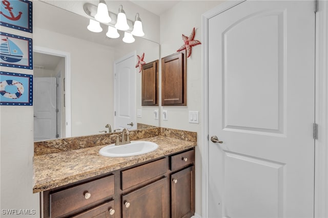 bathroom featuring vanity