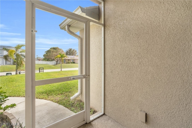 view of doorway to outside