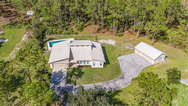 birds eye view of property