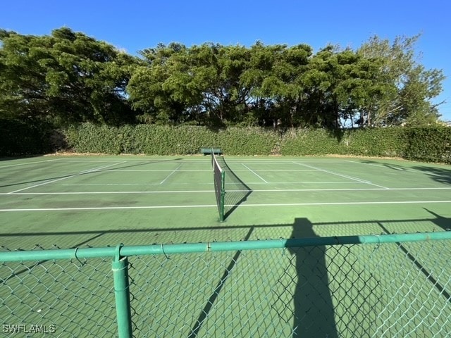 view of tennis court