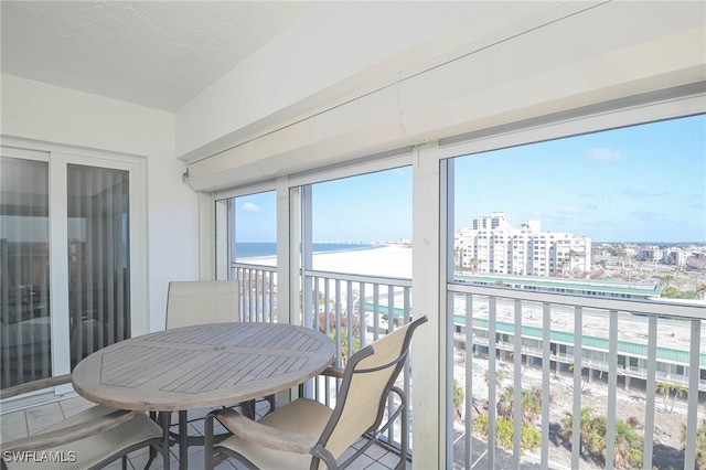 6900 Estero Blvd Unit 701, Fort Myers Beach, FL 33931 - balcony with a water view and a view of city
