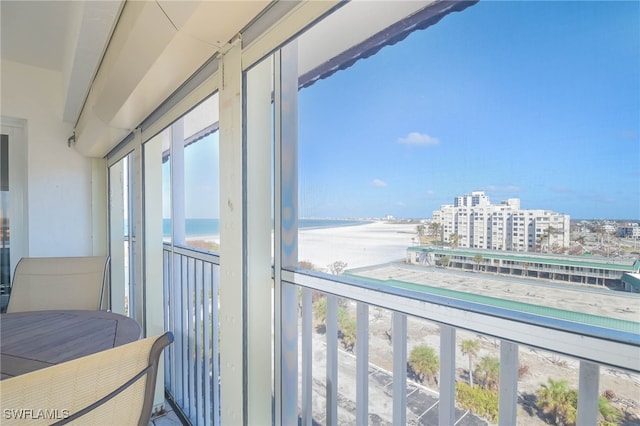 6900 Estero Blvd Unit 701, Fort Myers Beach, FL 33931 - balcony featuring a city view and a water view
