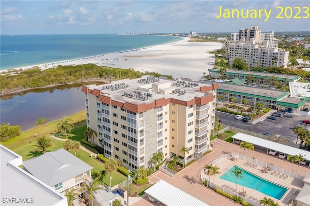 6900 Estero Blvd Unit 701, Fort Myers Beach, FL 33931 - bird's eye view featuring a water view