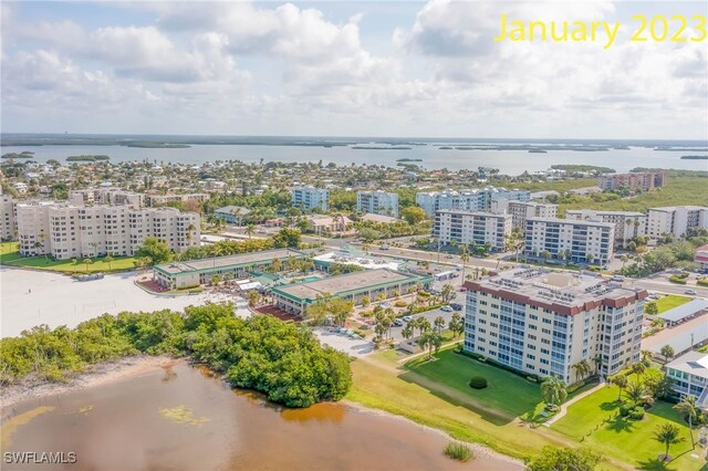 6900 Estero Blvd Unit 701, Fort Myers Beach, FL 33931 - birds eye view of property with a water view