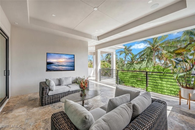 3540 Crayton Rd, Naples, FL 34103 - view of patio featuring an outdoor living space