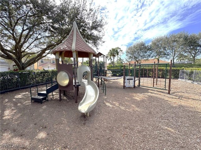 view of jungle gym