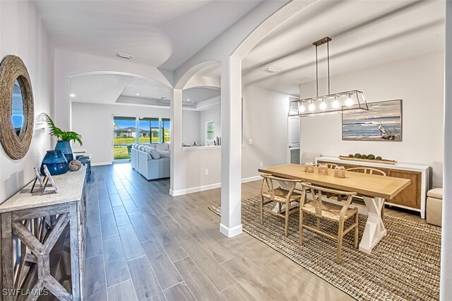 view of dining area