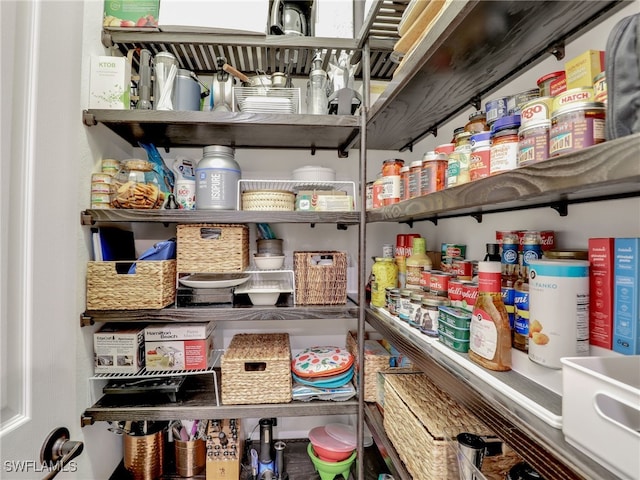 view of pantry