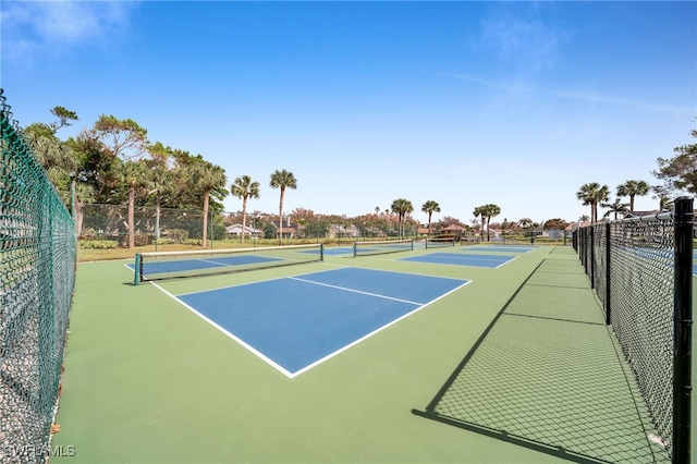 view of sport court featuring basketball court