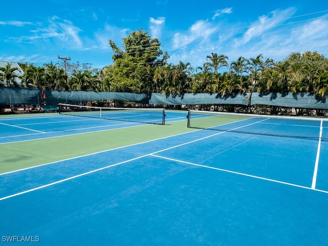 view of tennis court