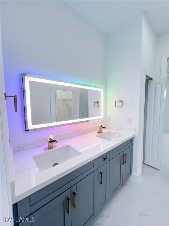 bathroom featuring vanity