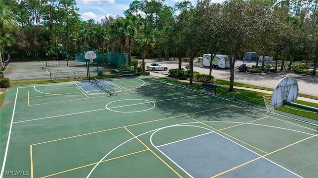 view of sport court