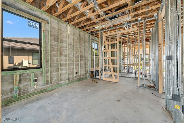 miscellaneous room featuring concrete floors