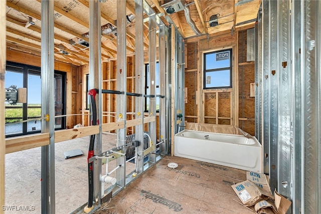 bathroom with a bathing tub