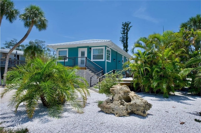 view of beach home