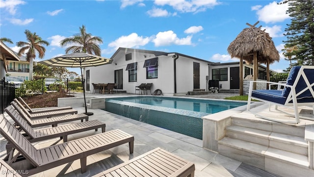 view of pool with a patio