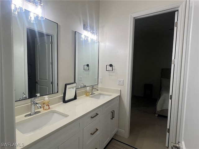 bathroom with vanity