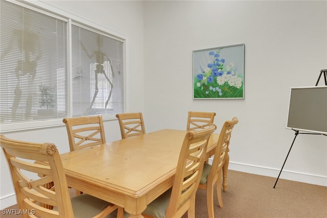 dining room featuring carpet floors