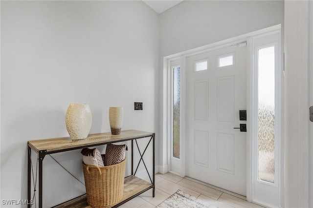 entrance foyer with a healthy amount of sunlight