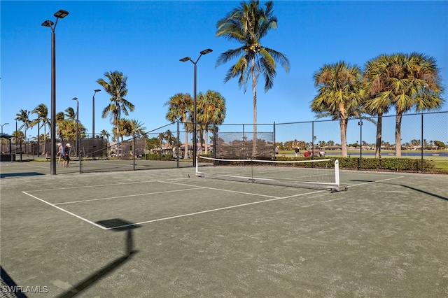 view of tennis court