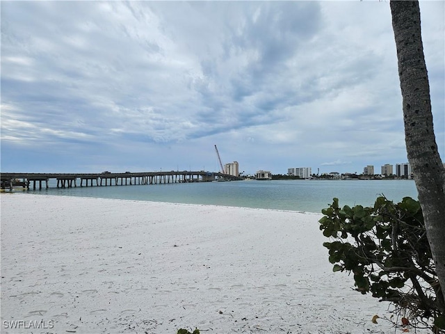 water view with a beach view