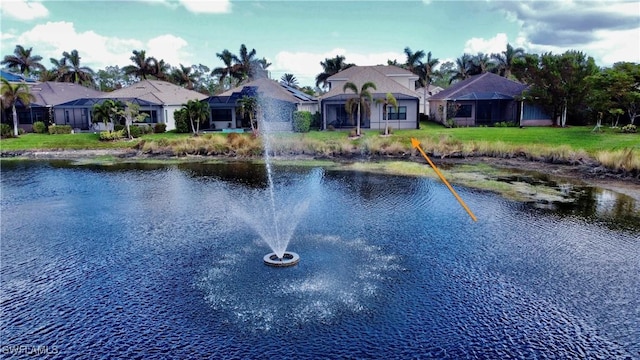 view of water feature