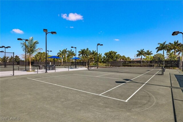 view of sport court