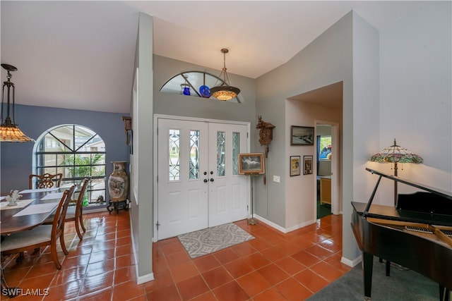 view of tiled entryway