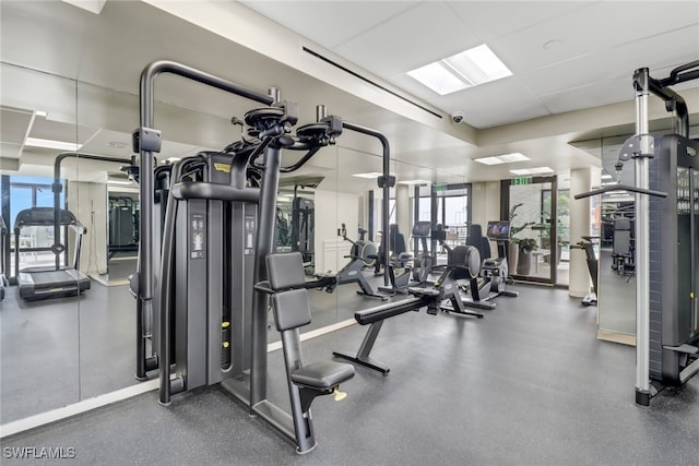 view of exercise room