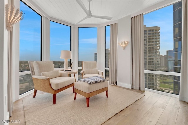 sunroom featuring a wealth of natural light