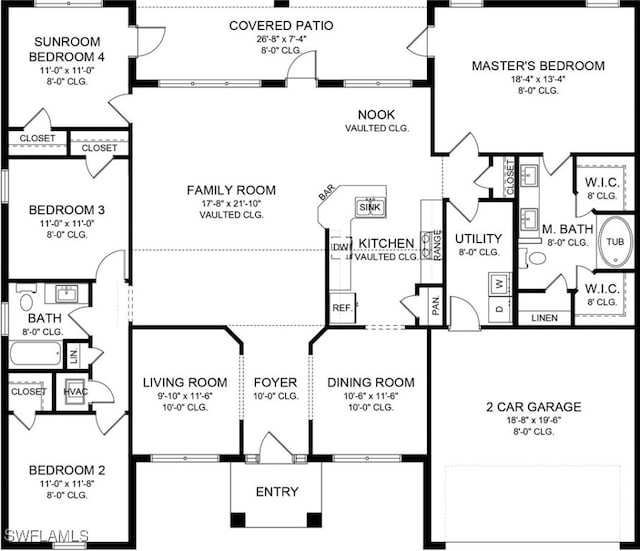 2112 NW 22nd Ave, Cape Coral, FL 33993 - room layout