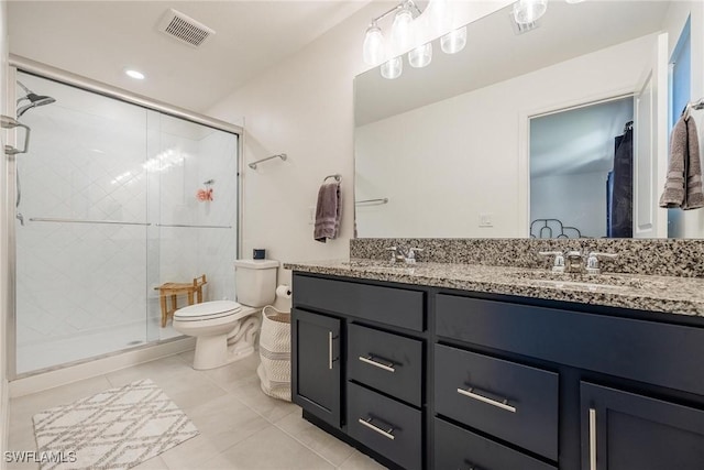 15050 Caspian Tern Ct Unit 102, North Fort Myers, FL 33917 - full bath with a sink, tile patterned flooring, toilet, and visible vents