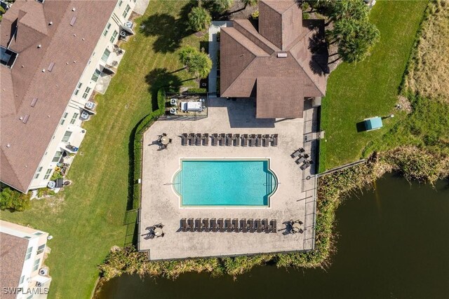 15050 Caspian Tern Ct Unit 102, North Fort Myers, FL 33917 - birds eye view of property featuring a water view