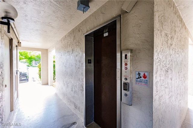 corridor with elevator