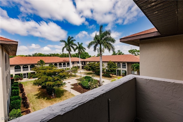 view of balcony