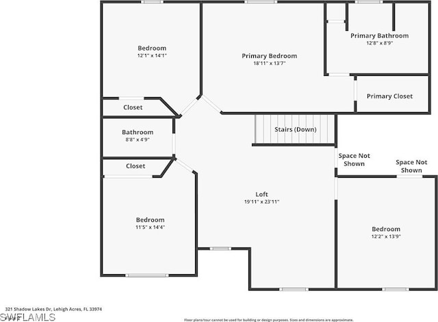 321 Shadow Lakes Dr, Lehigh Acres, FL 33974 - property floor plan