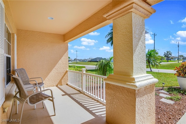 view of balcony