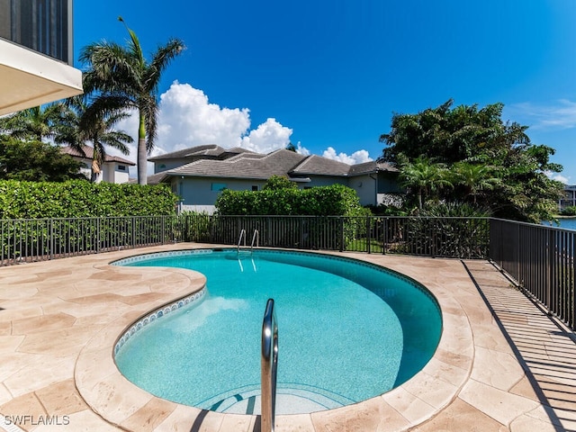 view of pool with a patio