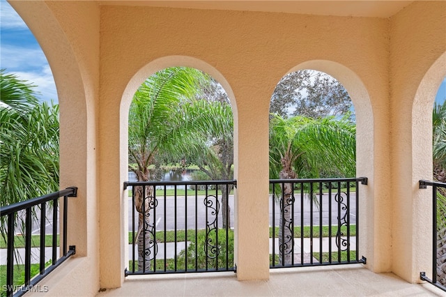 view of balcony