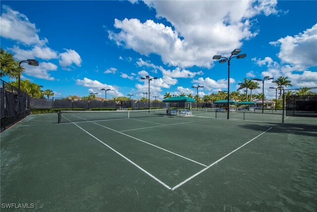 view of tennis court