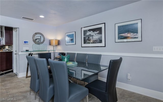 view of dining area