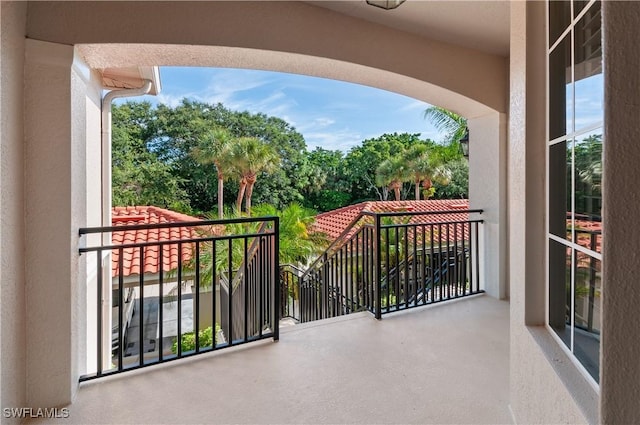 view of balcony