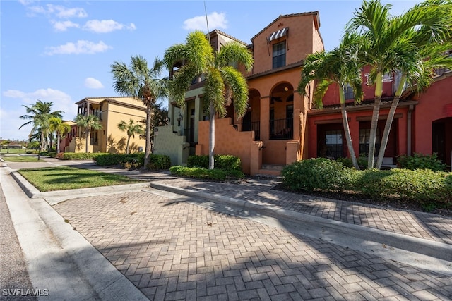 view of mediterranean / spanish house