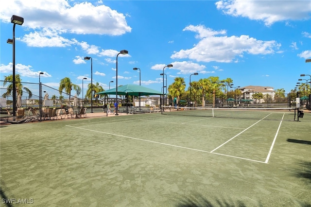 view of tennis court