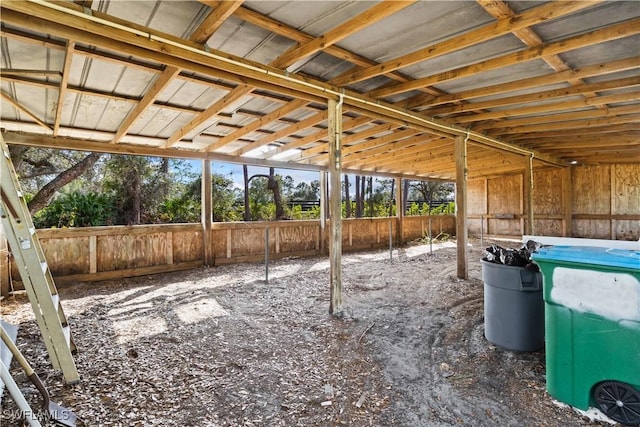 interior space featuring an outbuilding