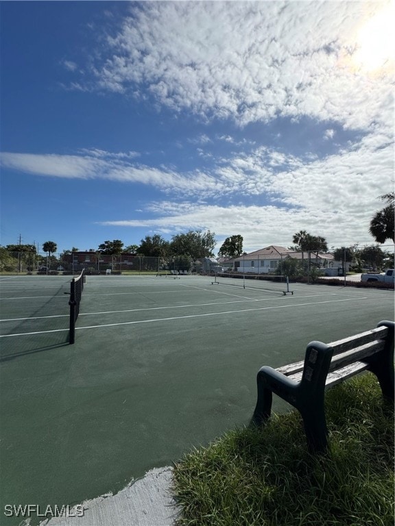 view of sport court